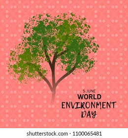 Vector illustration of a Background for World Environment Day.