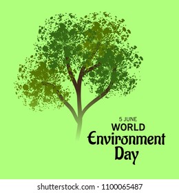 Vector illustration of a Background for World Environment Day.