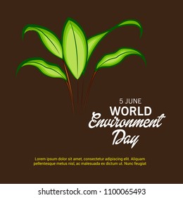 Vector illustration of a Background for World Environment Day.