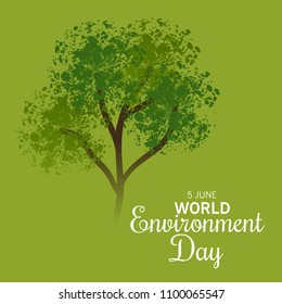 Vector illustration of a Background for World Environment Day.