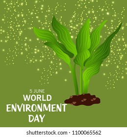 Vector illustration of a Background for World Environment Day.