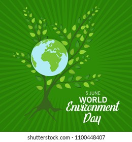 Vector illustration of a Background for World Environment Day.