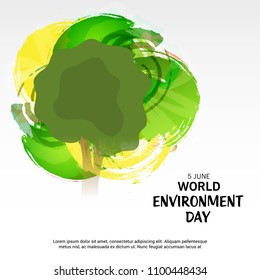 Vector illustration of a Background for World Environment Day.