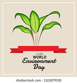 Vector illustration of a Background for World Environment Day.