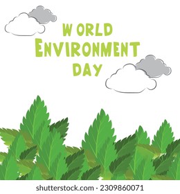 Vector illustration of a Background for World Environment Day.