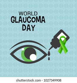 Vector illustration of a Background for World Glaucoma Day.