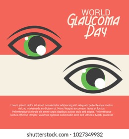 Vector illustration of a Background for World Glaucoma Day.