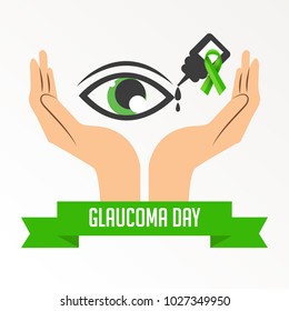 Vector illustration of a Background for World Glaucoma Day.