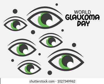 Vector illustration of a Background for World Glaucoma Day.