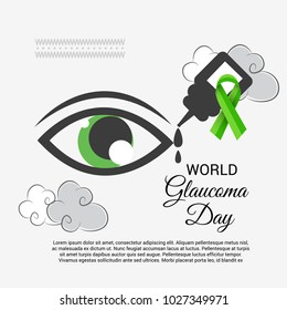 Vector illustration of a Background for World Glaucoma Day.