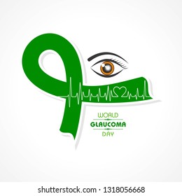 Vector illustration of a Background for World Glaucoma Day- 12 March