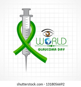 Vector illustration of a Background for World Glaucoma Day- 12 March