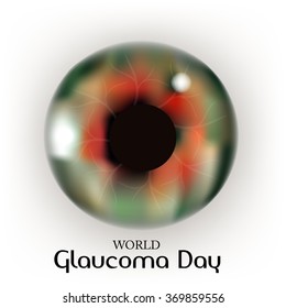 Vector Illustration of a background for World Glaucoma Day.