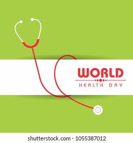 Vector illustration of a background for World Health Day Greeting