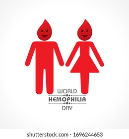 Ilustración vectorial de los antecedentes del Día Mundial de la Hemofilia - 17 de abril
