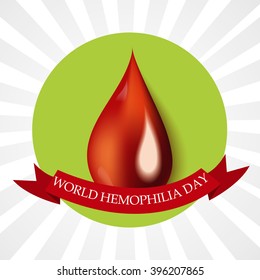 Vector illustration of a background for World Hemophilia Day.