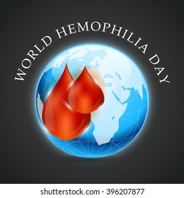 Vector illustration of a background for World Hemophilia Day.