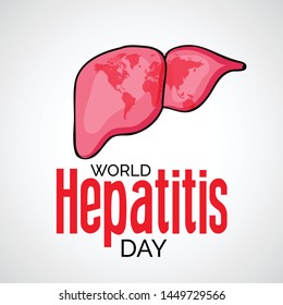 Vector illustration of a Background for World Hepatitis Day.