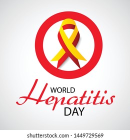 Vector illustration of a Background for World Hepatitis Day.