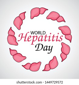 Vector illustration of a Background for World Hepatitis Day.