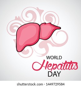 Vector illustration of a Background for World Hepatitis Day.