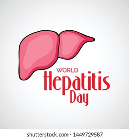 Vector illustration of a Background for World Hepatitis Day.
