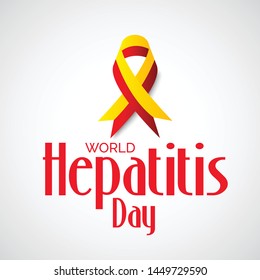 Vector illustration of a Background for World Hepatitis Day.
