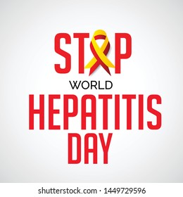 Vector illustration of a Background for World Hepatitis Day.