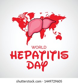 Vector illustration of a Background for World Hepatitis Day.