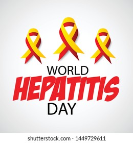 Vector illustration of a Background for World Hepatitis Day.