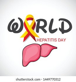 Vector illustration of a Background for World Hepatitis Day.