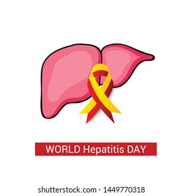 Vector illustration of a Background for World Hepatitis Day.