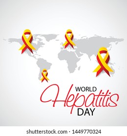 Vector illustration of a Background for World Hepatitis Day.