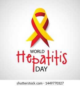 Vector illustration of a Background for World Hepatitis Day.
