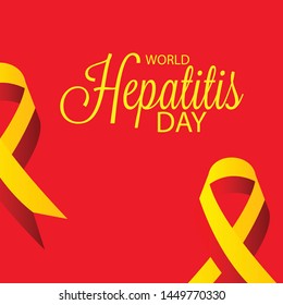 Vector illustration of a Background for World Hepatitis Day.