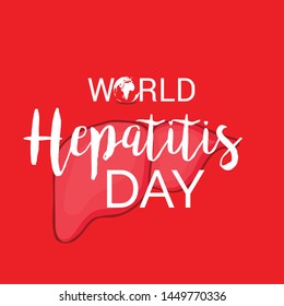 Vector illustration of a Background for World Hepatitis Day.
