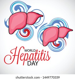 Vector illustration of a Background for World Hepatitis Day.