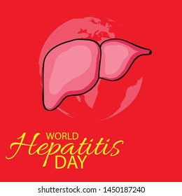 Vector illustration of a Background for World Hepatitis Day.