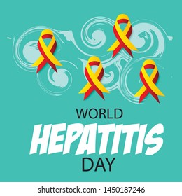 Vector illustration of a Background for World Hepatitis Day.