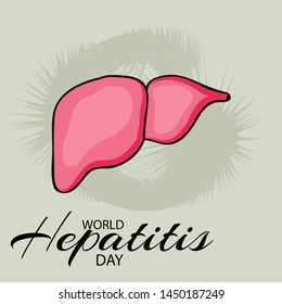Vector illustration of a Background for World Hepatitis Day.