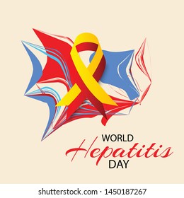Vector illustration of a Background for World Hepatitis Day.
