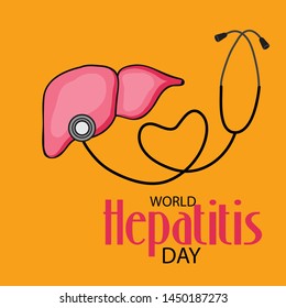 Vector illustration of a Background for World Hepatitis Day.