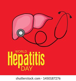 Vector illustration of a Background for World Hepatitis Day.