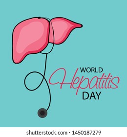 Vector illustration of a Background for World Hepatitis Day.