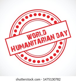 Vector illustration of a background for World Humanitarian Day. - Powered by Shutterstock - Get 15% off with code: PIKWIZARD15