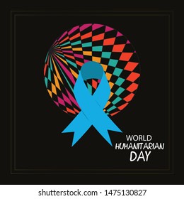 Vector illustration of a background for World Humanitarian Day.
