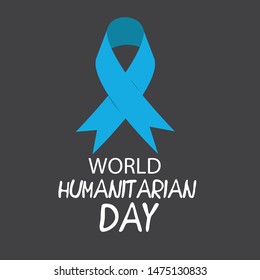 Vector illustration of a background for World Humanitarian Day.