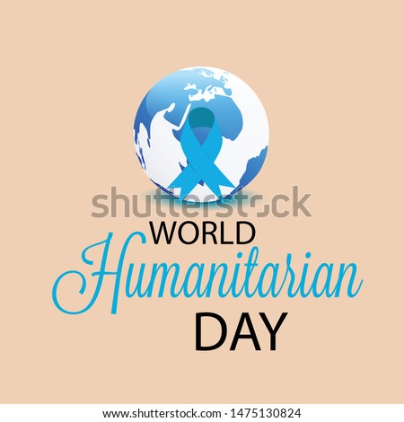 Vector illustration of a background for World Humanitarian Day.