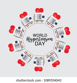 Vector illustration of a Background for World Hypertension Day.