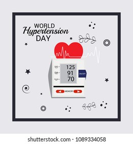 Vector illustration of a Background for World Hypertension Day.